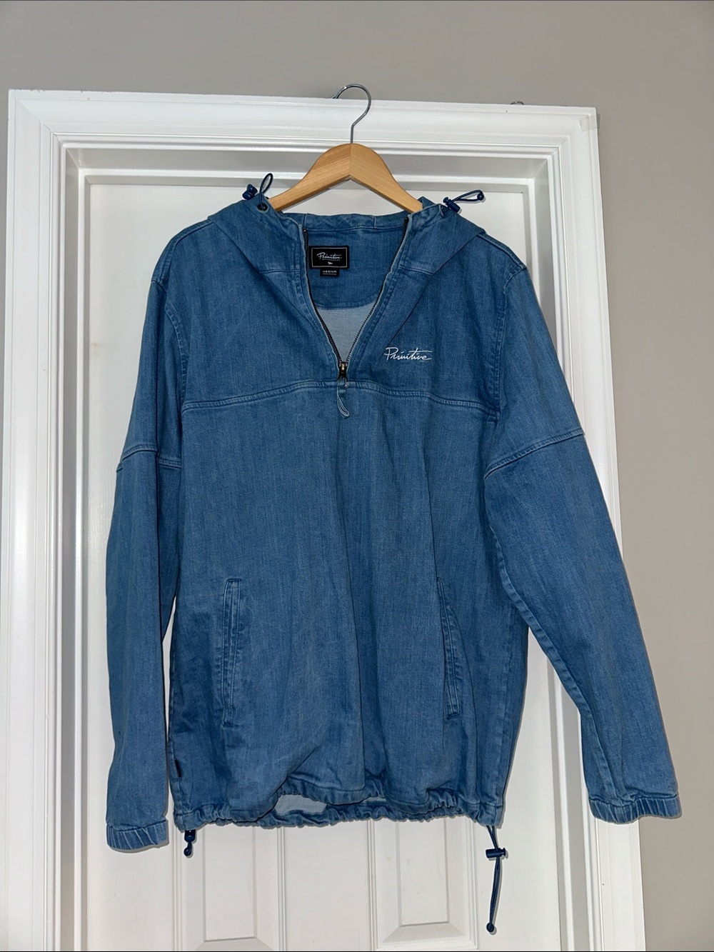 Primitive skateboarded hooded pullover jacket
